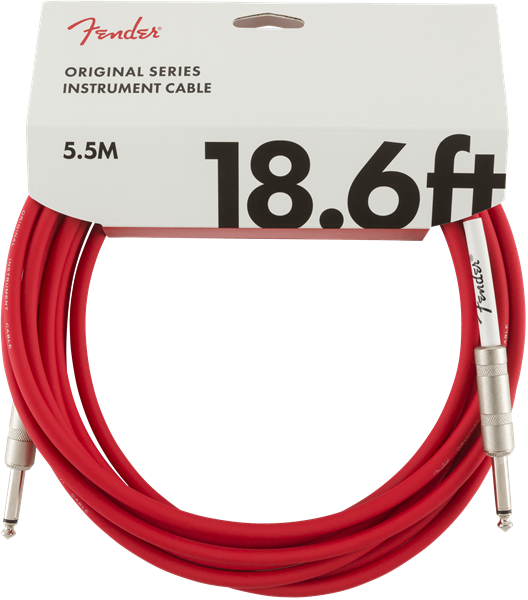 FENDER 0990520010 CABLE INSTRUMENTO ORIGINAL SERIES FIESTA RED 5.5MTS
