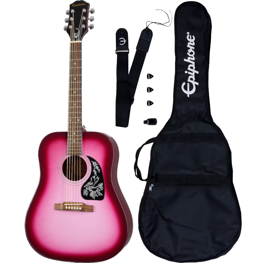 Epiphone Starling Acoustic Player Pack - Hot Pink Pearl