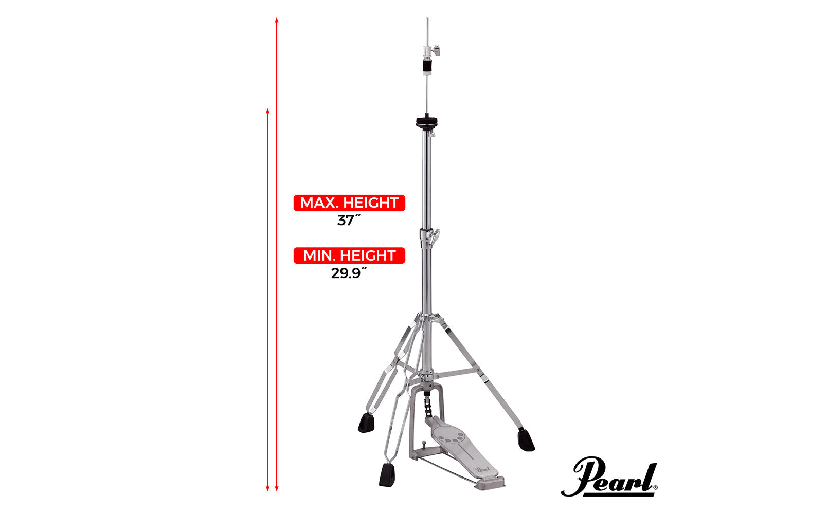 PEARL H830 STAND HI HATS DEMON STYLE Holocausto