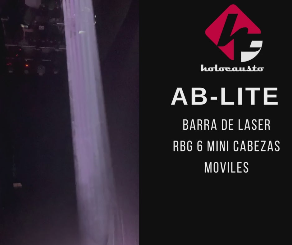 AB-LITE BARRA DE LASER RBG 6 MINI CABEZAS MOVILES