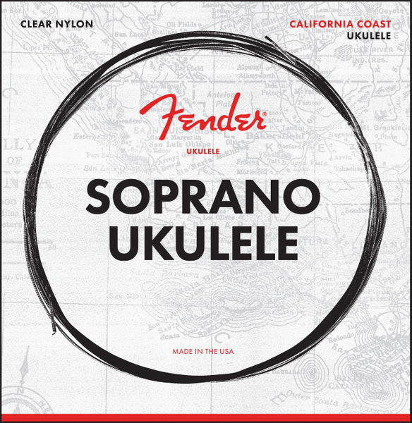 JUEGO CUERDAS NYLON UKULELE SOPRANO FENDER
