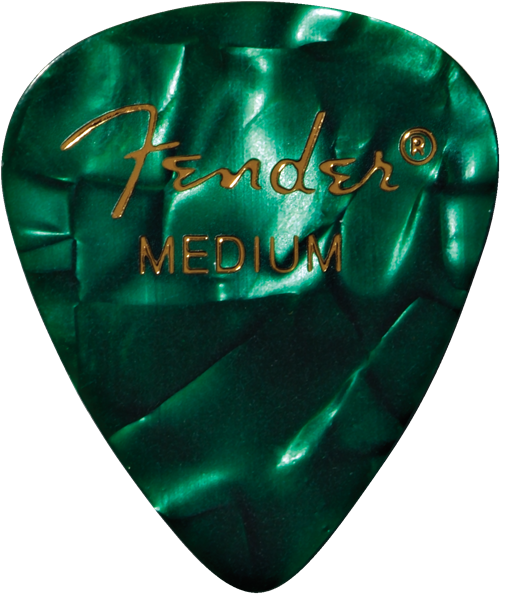 FENDER 1980351871 KIT 12 PLUMILLAS MEDIUM GREEN MOTO