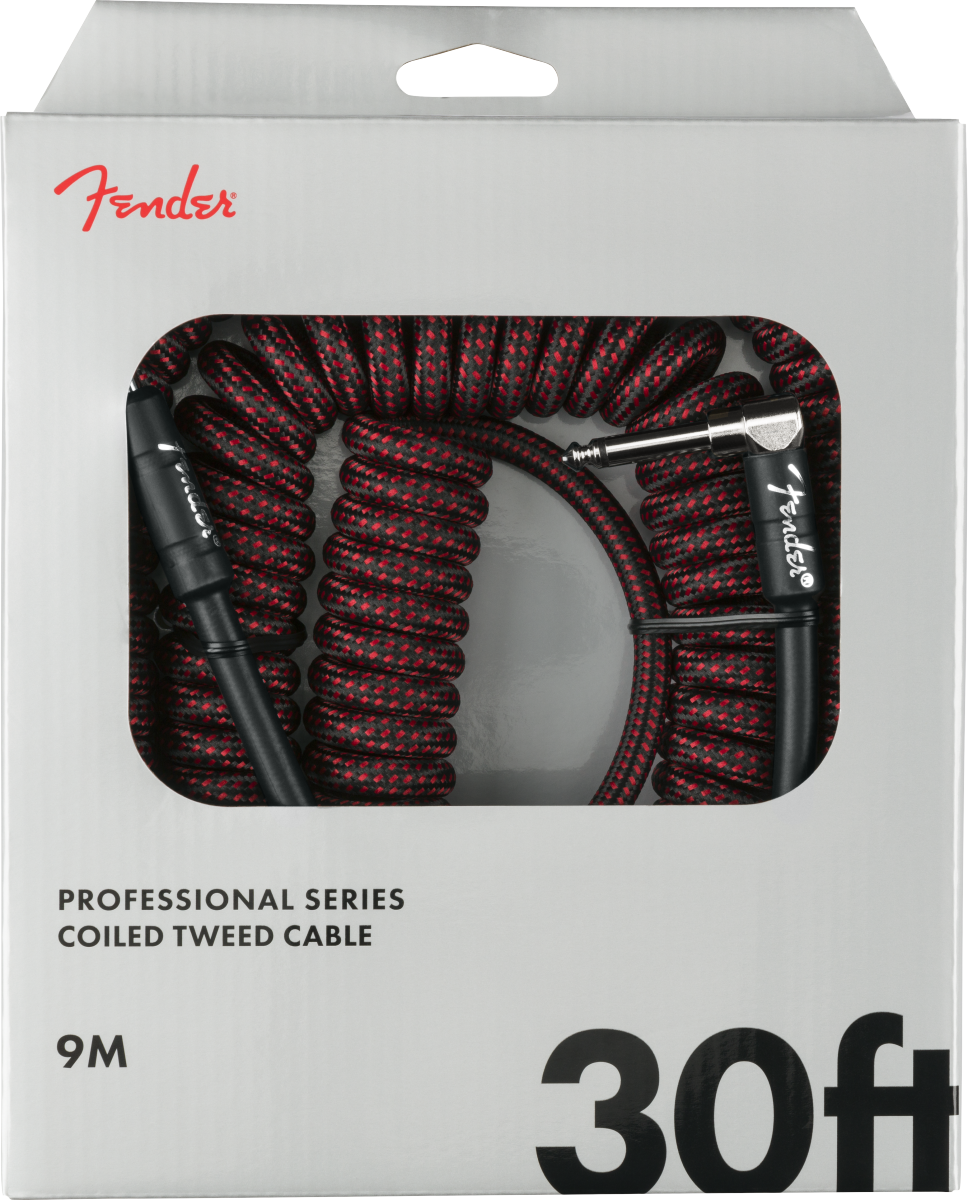 FENDER 0990823054 CABLE INSTRUMENTO PROFESSIONAL SERIES COIL TWEED RED 9MTS