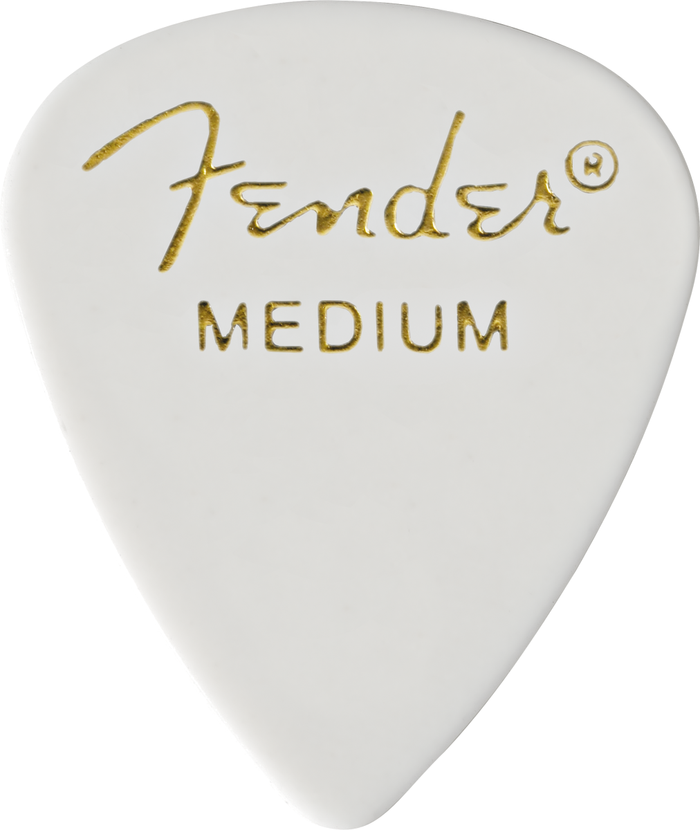FENDER 1980351880 KIT 12 PLUMILLAS MEDIUM WHITE CLASSIC