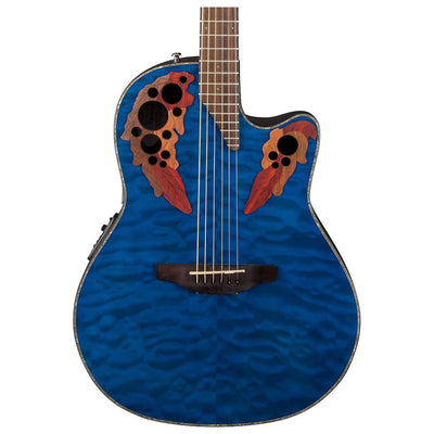 OVATION CE44P‑8TQ‑G CELEBRITY ELITE PLUS BLUE TRANS