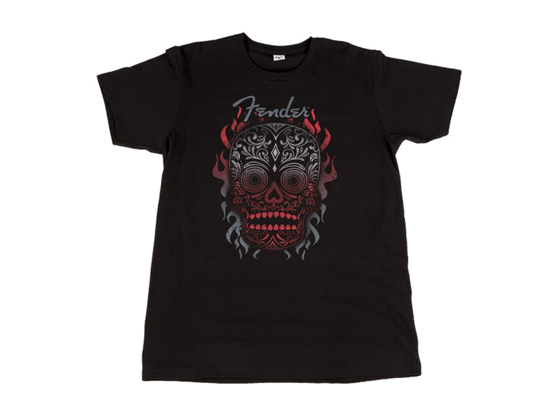 PLAYERA NEGRA XXL T DOD SKULL FENDER