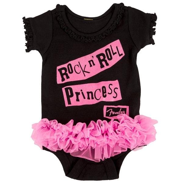 PLAYERA NEGRA 6M ROCK N ROLL PRINCESS