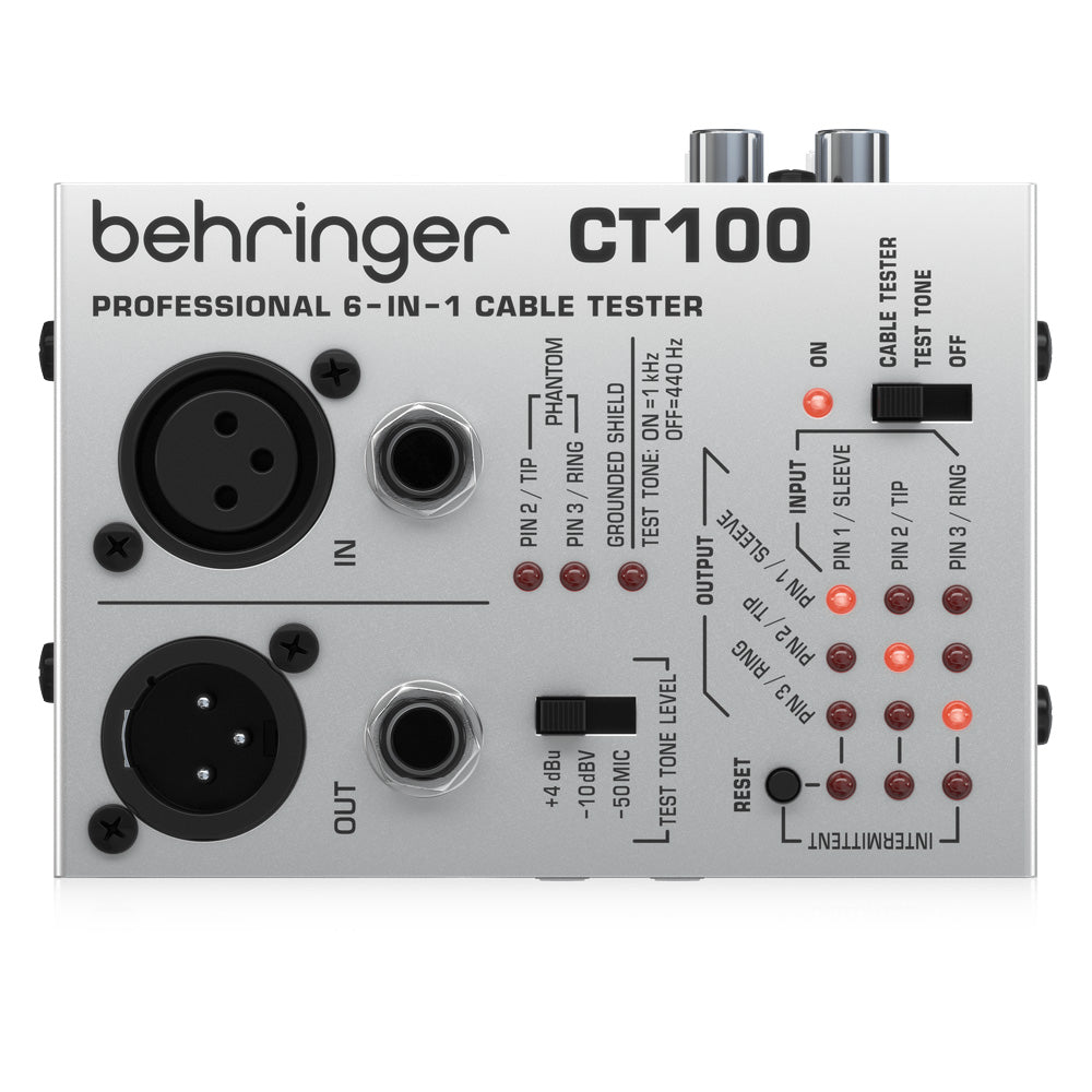 BEHRINGER CT-100 – PROBADOR DE CABLES 6 EN 1