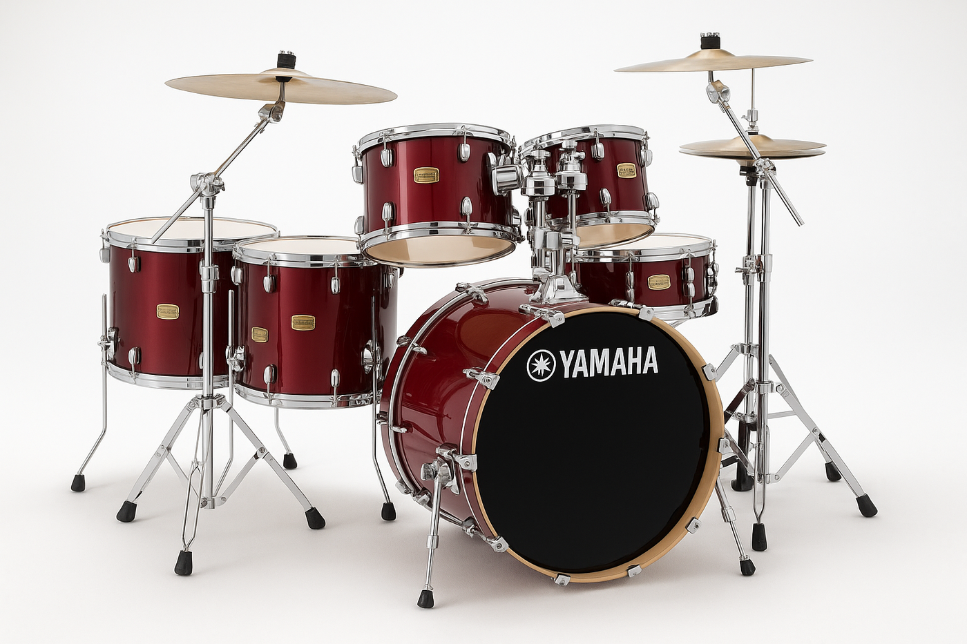 YAMAHA CUSTOM SCB2FS6CR BATERIA 6 PIEZAS