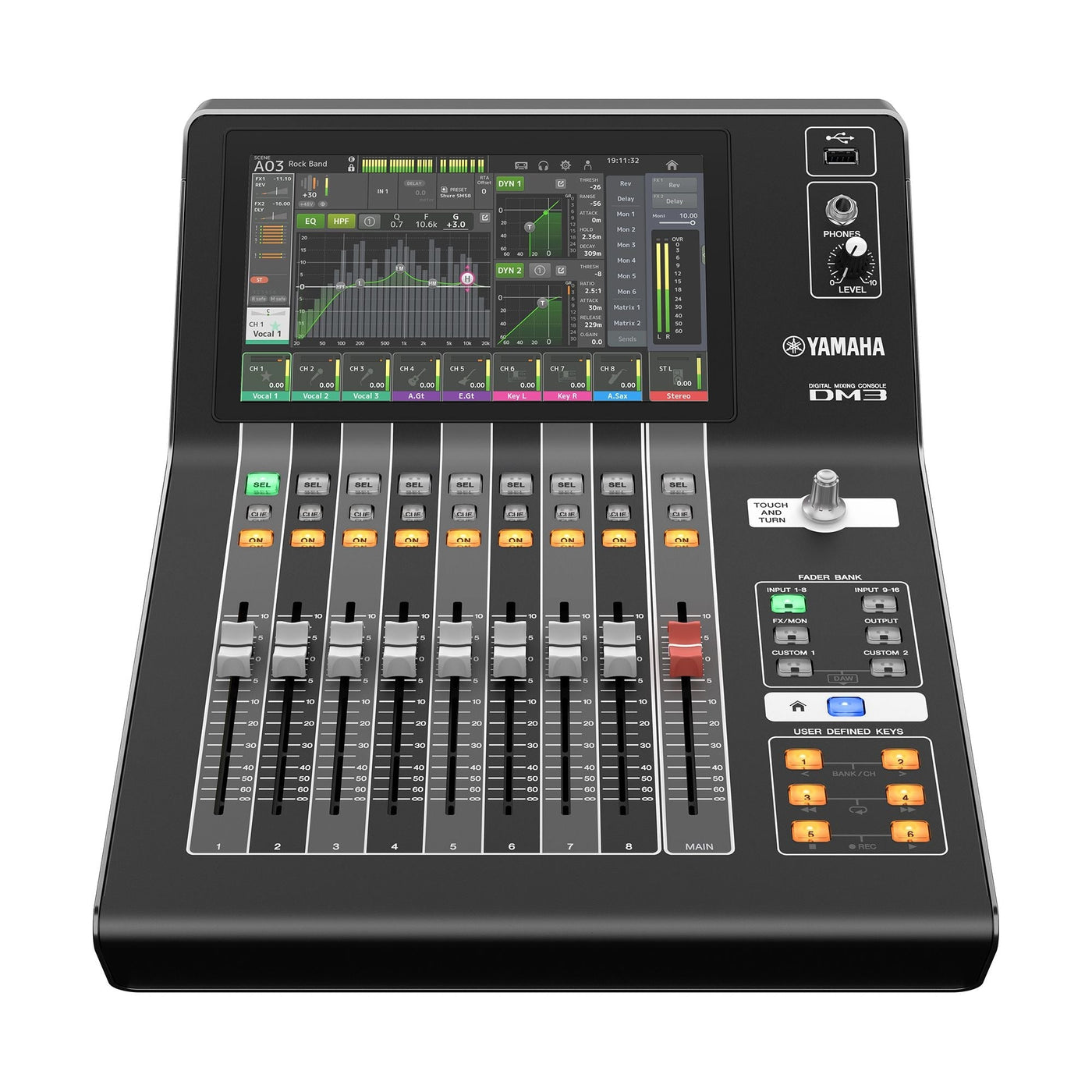 YAMAHA DM3S MIXER DIGITAL STANDARD USB 8+1