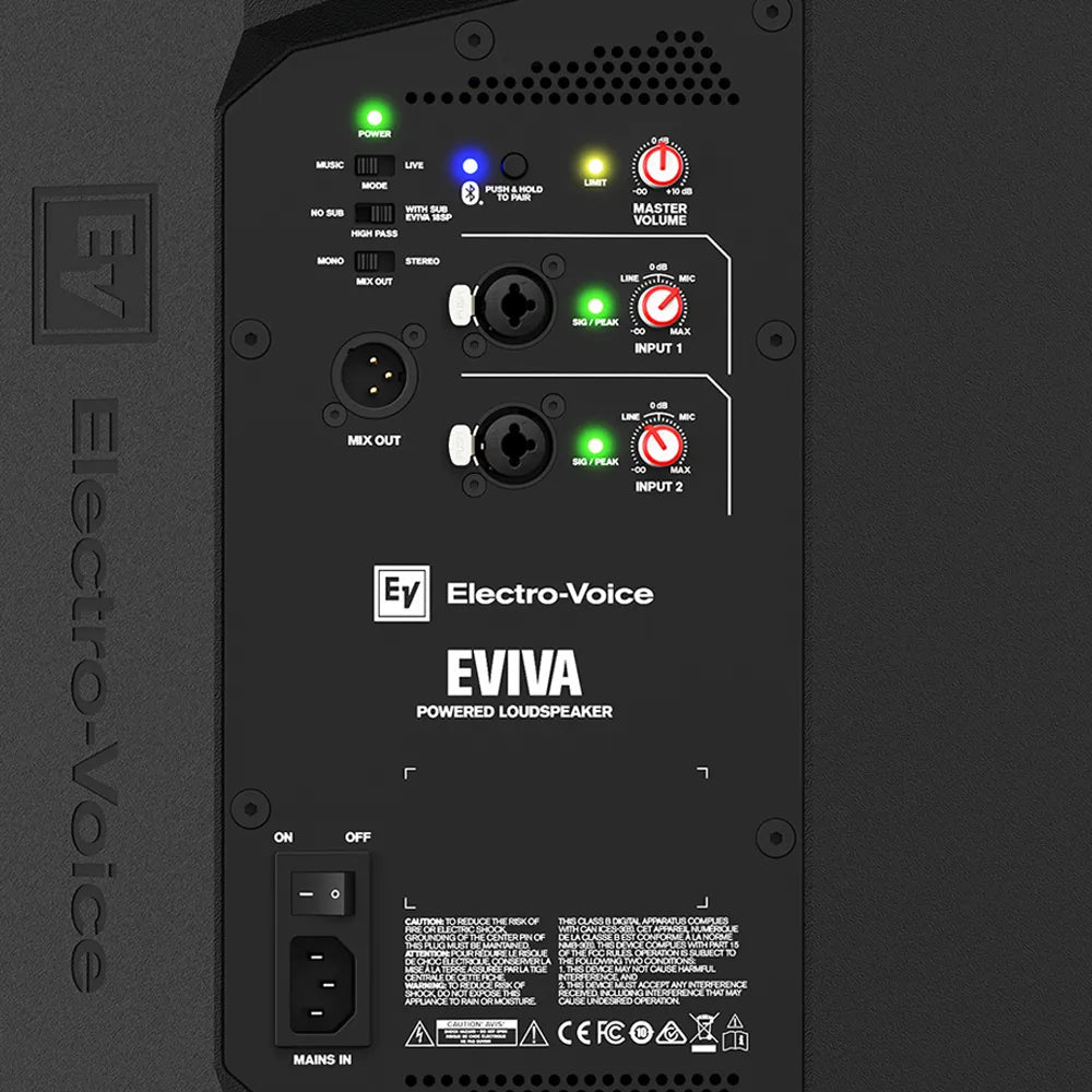 ELECTRO-VOICE EVIVA 12P - Bafle activo 12" Bluetooth 1000W