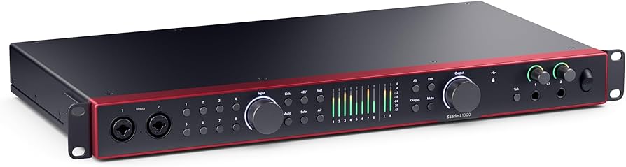 FOCUSRITE SCARLETT 18i20 INTERFAZ USB EN FORMATO RACK 1U
