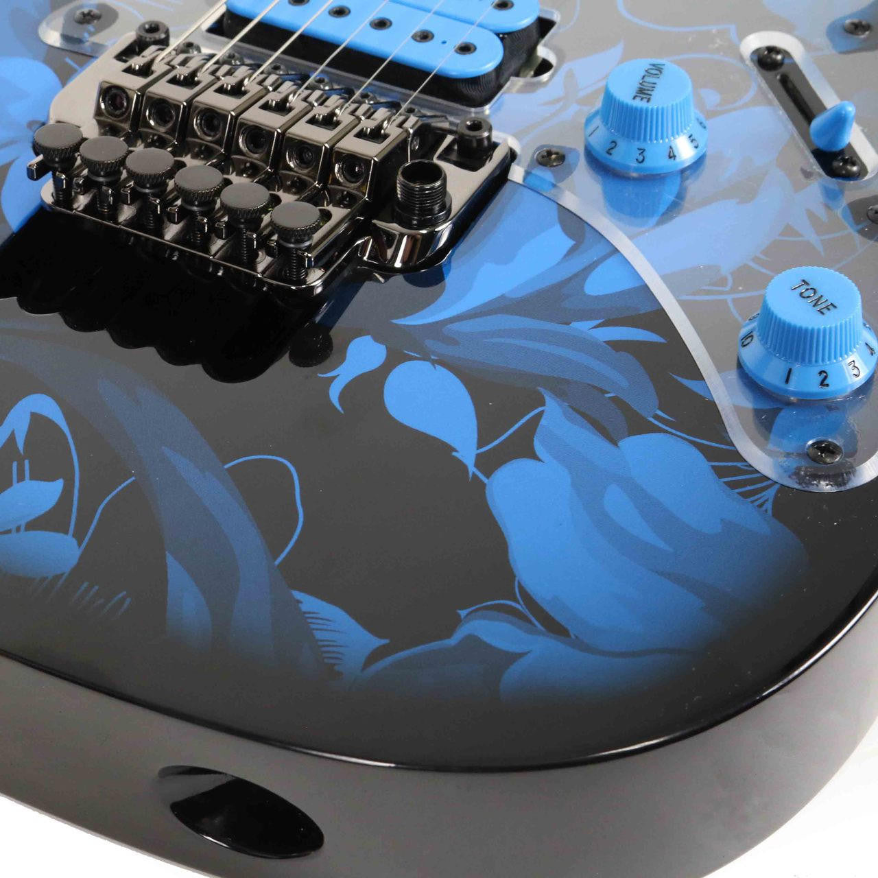 JEM77P BFP STEVE VAI PREMIUM BLUE FLORAL IBANEZ