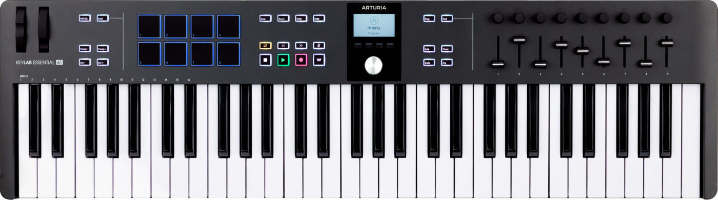 ARTURIA CONTROL KEY LAB ESSENTIAL 61 BLACK MK3