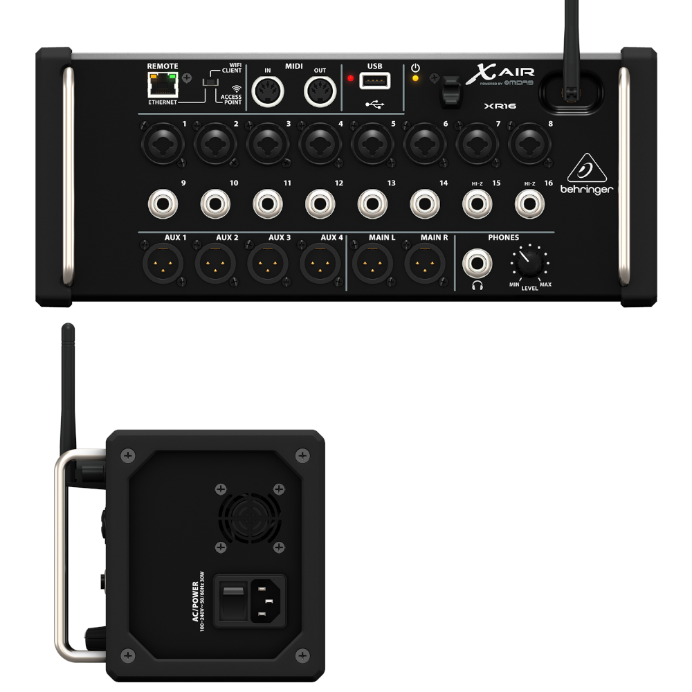 BEHRINGER XAIR-XR16 MIXER DIGITALIPAD WIFI USB/ST