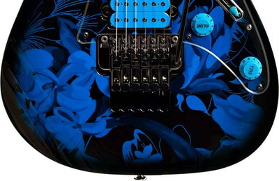JEM77P BFP STEVE VAI PREMIUM BLUE FLORAL IBANEZ