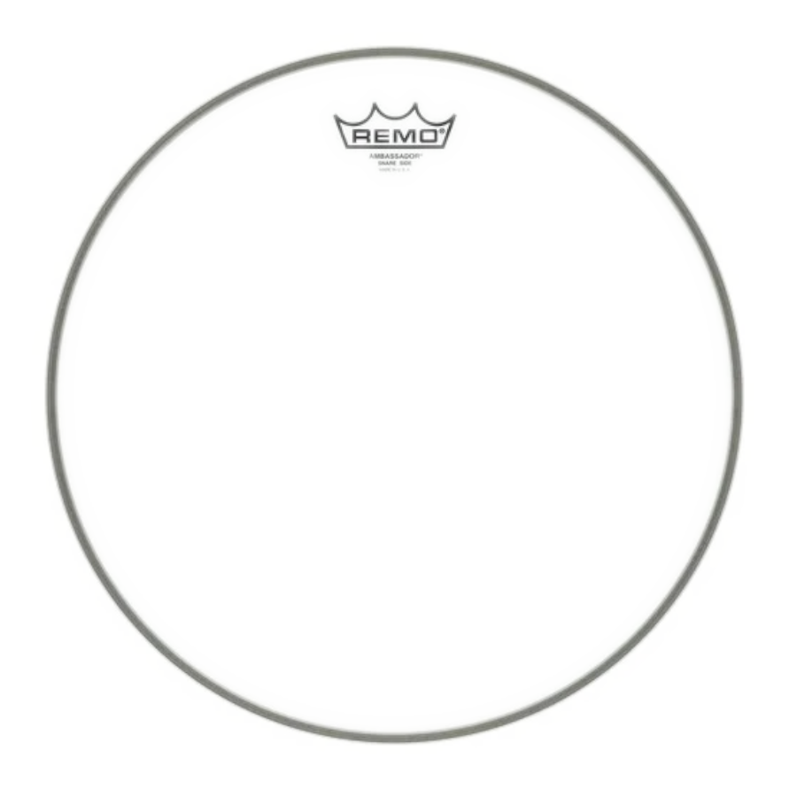 PARCHE BORDONERO 14" AMBASSADOR CLEAR REMO