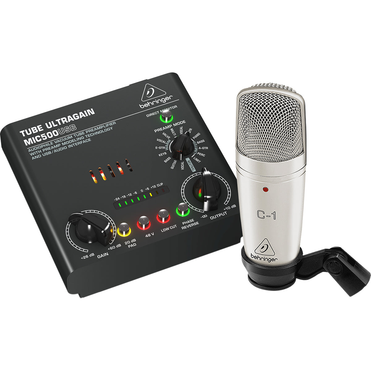 INTERFAZ USB/ MICROFONO C1 BEHRINGER VOICE STUDIO