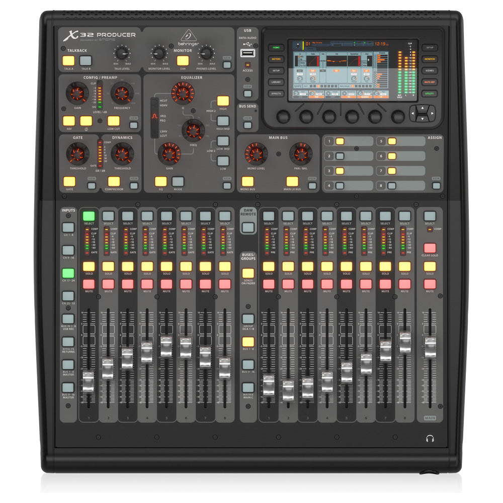 BEHRINGER X32-PRODUCER – MIXER DIGITAL EN RACK 32 CANALES / INTERFAZ DE AUDIO