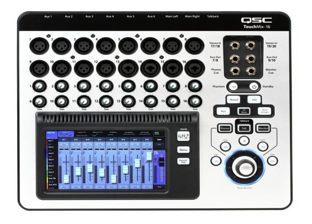 QSC TOUCHMIX-8 — MEZCLADORA DIGITAL COMPACTA CON PANTALLA TÁCTIL