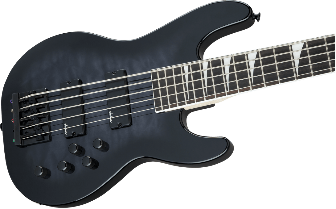 JACKSON 2919023585 JS SERIES CONCERT BASS V TRANSPARENT BLACK BURST