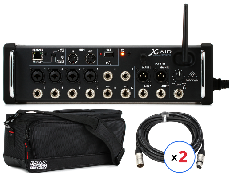 BEHRINGER PAQ-XR12-1306 – PAQ MIXER XR12 + FUNDA G-MIXERBAG 1306