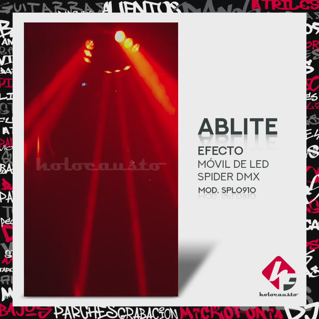 ABLITE SPL0910 EFECTO MOVIL DE LED SPIDER DMX