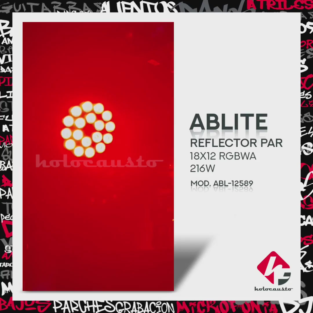 ABLITE ABL-12589 REFLECTOR PAR 18X12 RGBWA 216W
