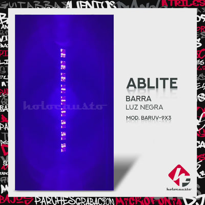 ABLITE BARUV-9X3 BARRA DE LUZ NEGRA