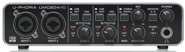 INTERFAZ UMC204HD BEHRINGER