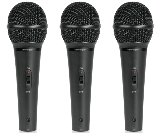 JUEGO DE 3 MICRÓFONOS XM1800S BEHRINGER