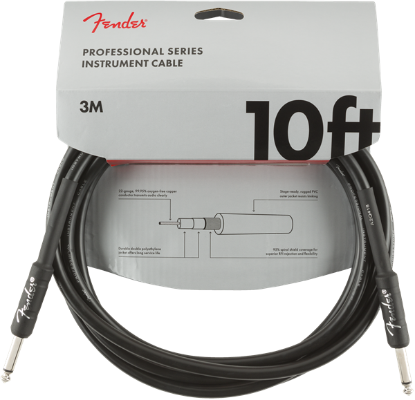 FENDER 0990820024 CABLE INSTRUMENTO PROFESSIONAL SERIES 3MTS