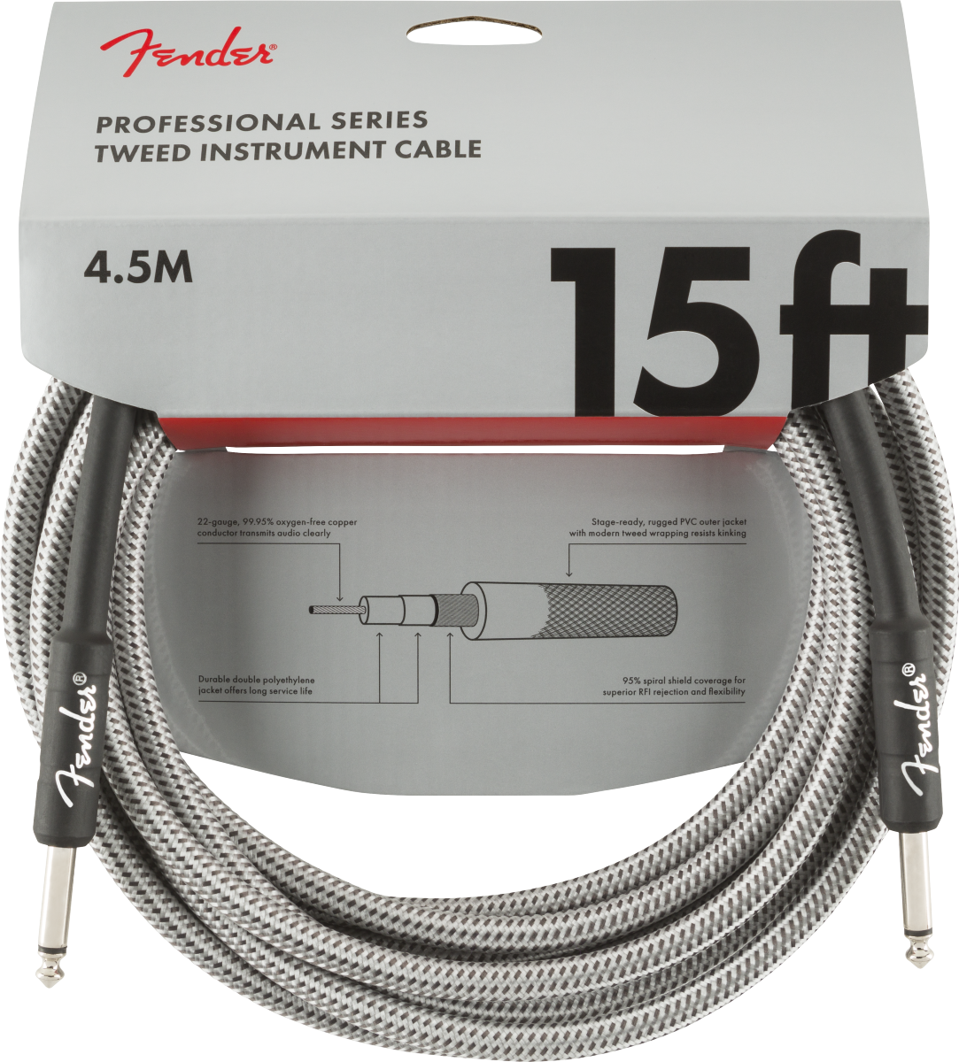 FENDER 0990820066 CABLE INSTRUMENTO 4.5 MTS TWEED