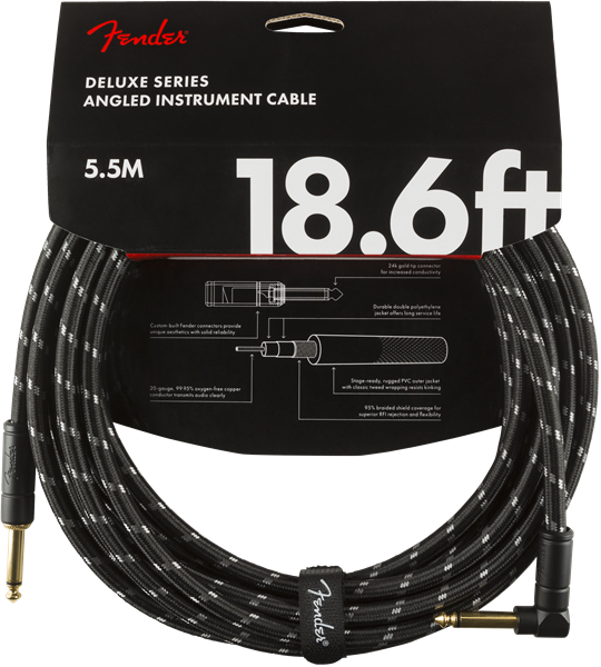 FENDER 0990820079 CABLE INSTRUMENTO DELUXE SERIES BLACK TWEED 5.5MTS