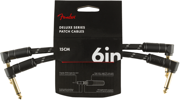 FENDER 0990820087 KIT 2 CABLES PARCHEO DELUXE SERIES 15 CMS