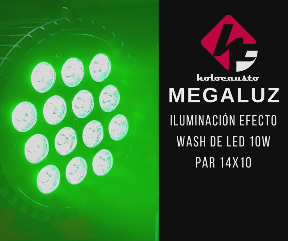 MEGALUZ  ILUIMINACION DE LED 10W PAR 14X10