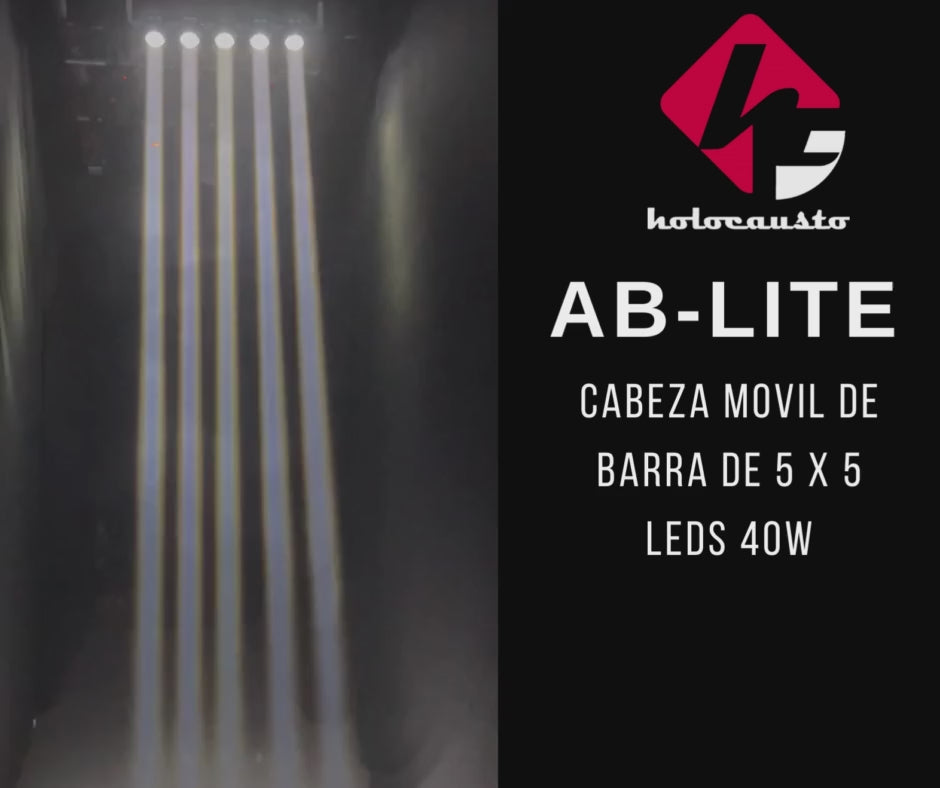 AB-LITE CABEZA MOVIL DE BARRA DE 5 X 5 LEDS 40W