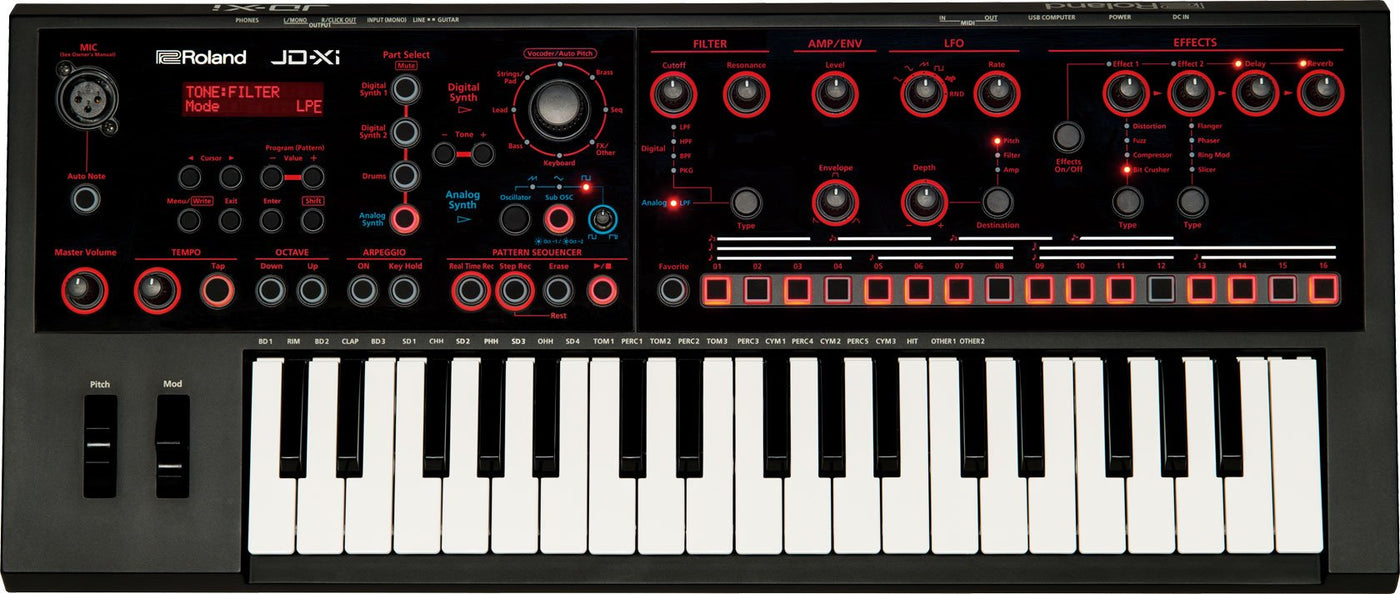 ROLAND JDX1 SINTETIZADOR HÍBRIDO 37 MINI TECLAS